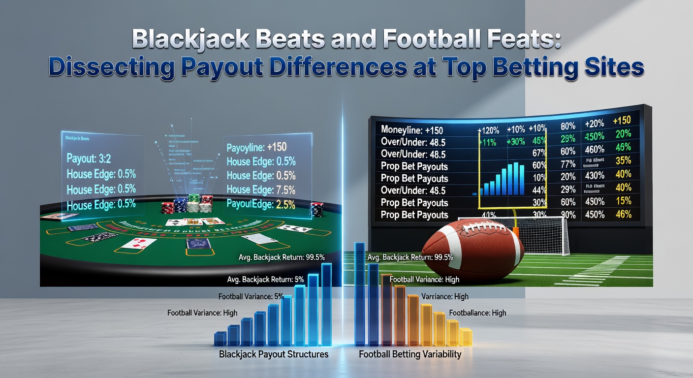 Close-up of a betting interface displaying blackjack hand outcomes next to live football odds fluctuating in real-time, with payout calculators visible