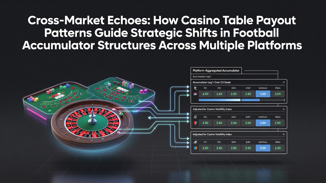 Casino table layouts and football accumulator bet slips displayed side by side on digital platforms