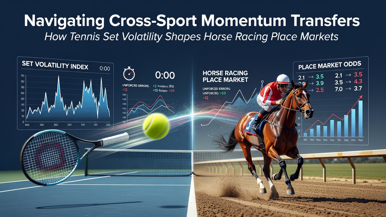 Split view of a horse race finish line and a casino bonus promotional display with layered betting slip elements overlaid