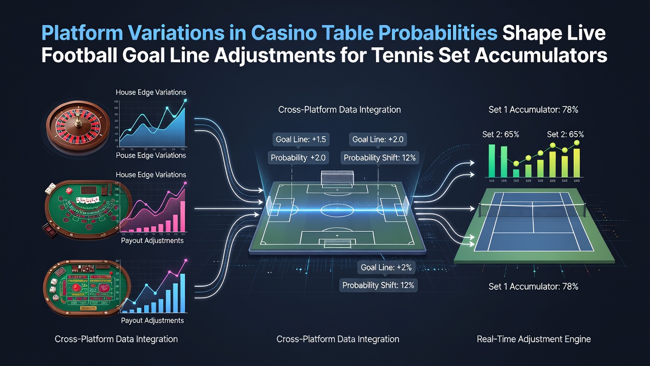Betting platforms displaying casino table odds alongside football and tennis accumulator interfaces