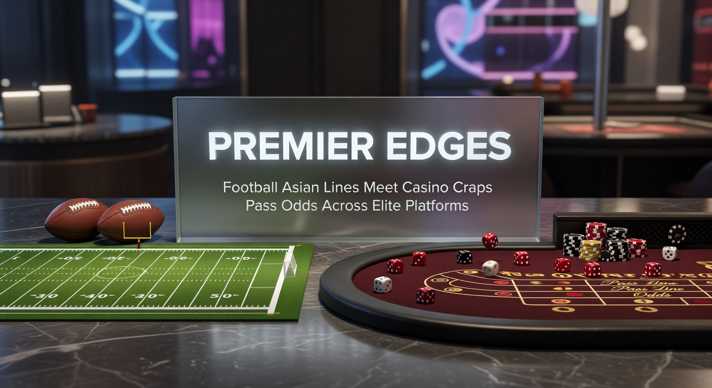 Dynamic display of Asian handicap lines for a Premier League football match overlaid with craps table odds on a unified betting platform interface