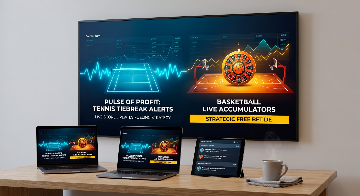 Screenshot of a betting interface displaying synced tennis tiebreak and basketball accumulator odds with free bet options active