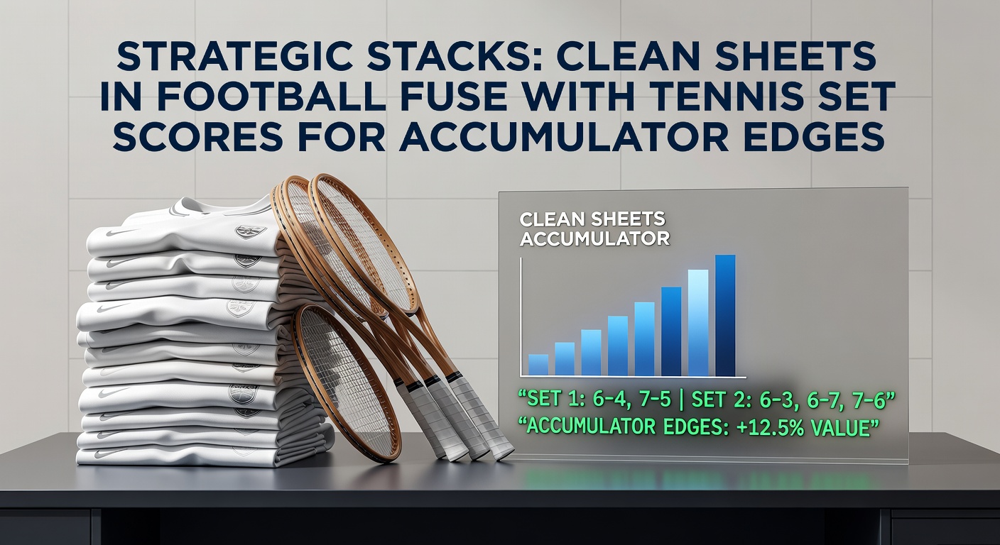 Collage showing a football goalkeeper celebrating a clean sheet alongside a tennis player winning a set point, illustrating accumulator betting fusion
