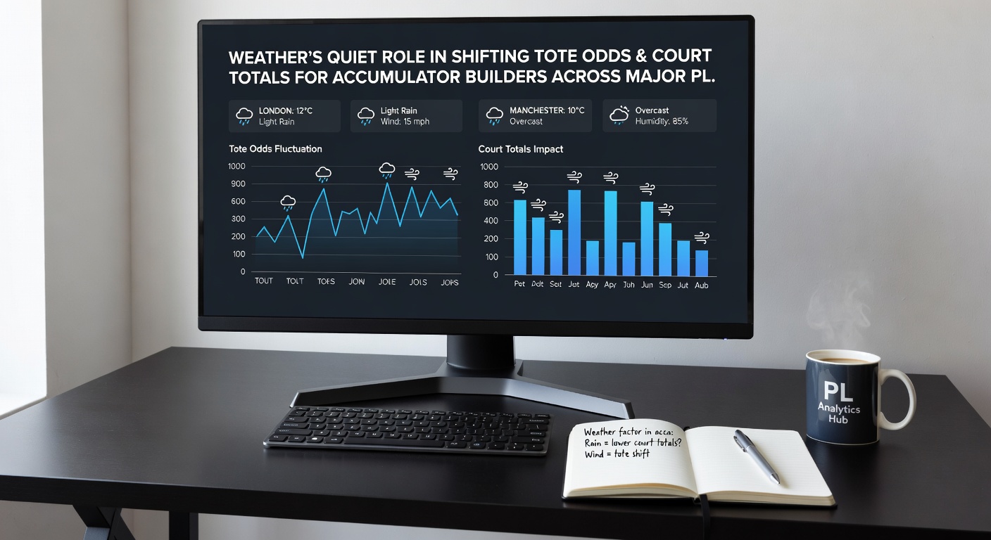Accumulator builders reviewing weather-adjusted lines for horse racing and tennis markets